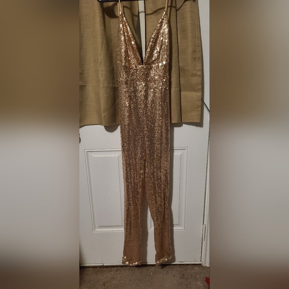Medium Sequined gold romper